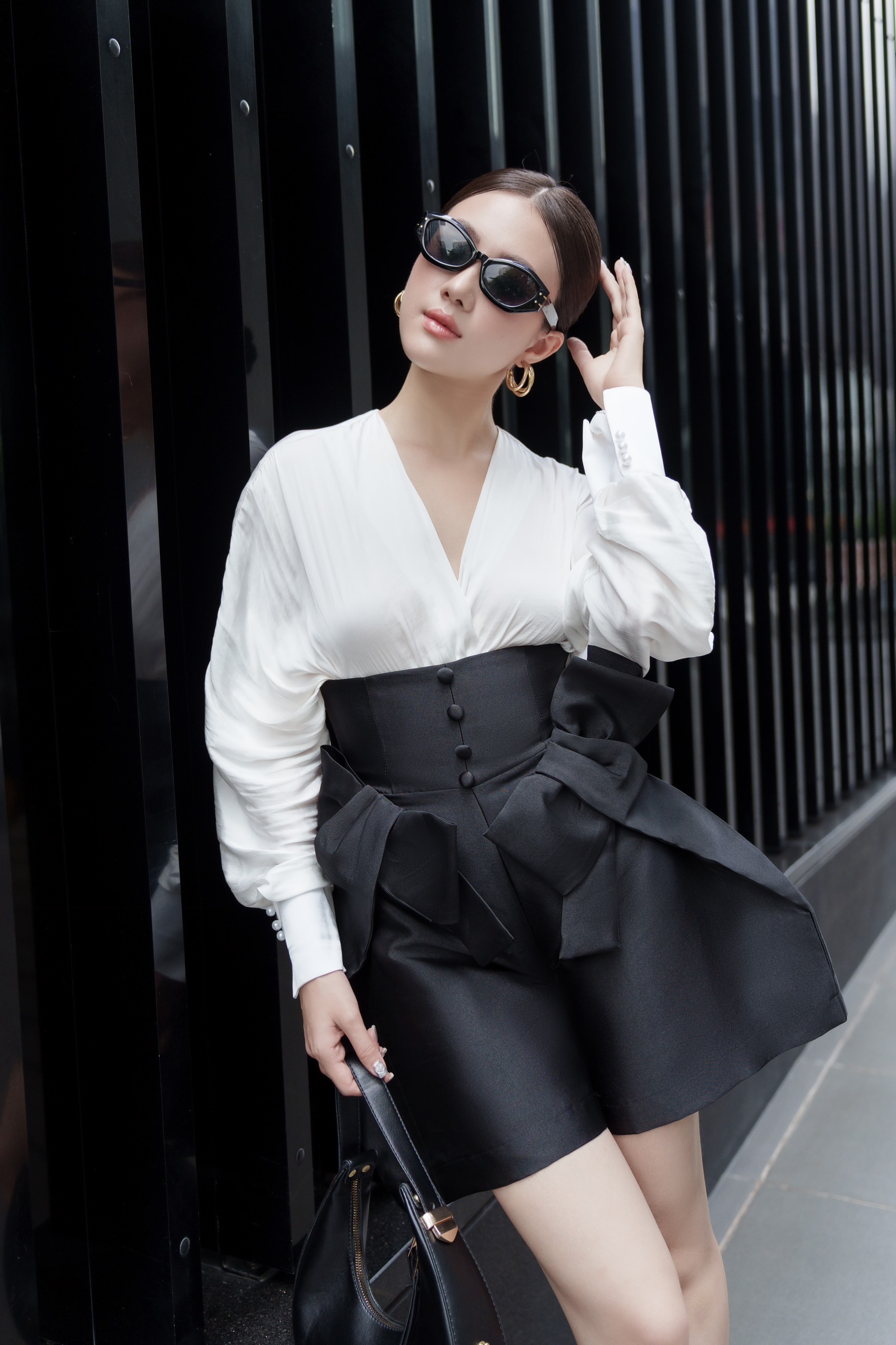 VELLE DESIGN áo Olivia chất vải lụa hongkong