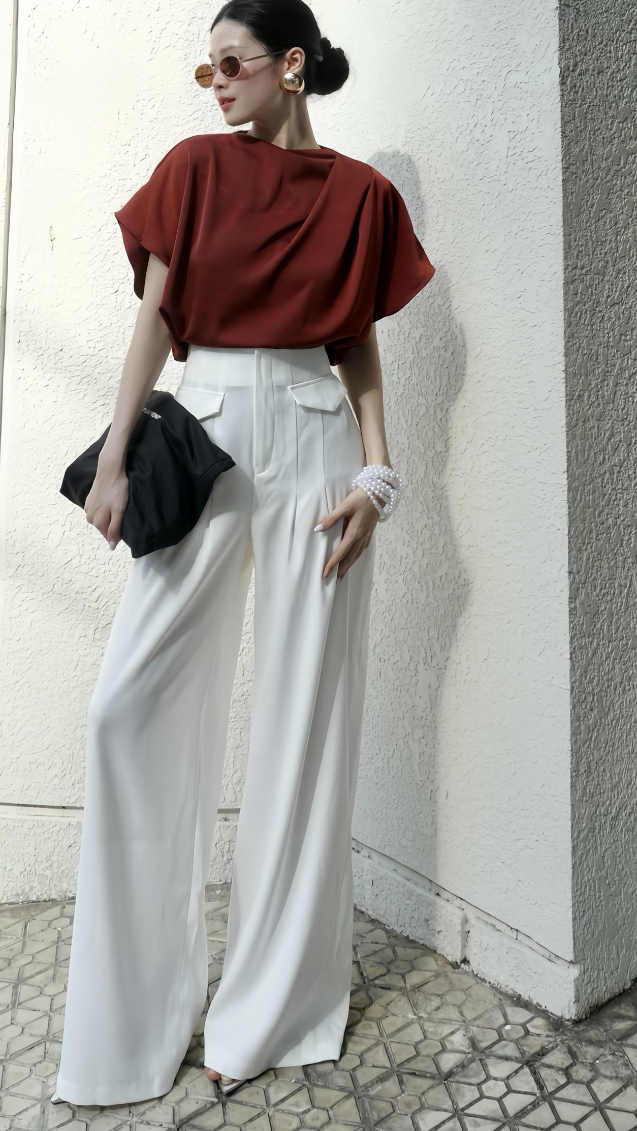 VELLE DESIGN Quần tây công sở Sera cotton lụa hàn