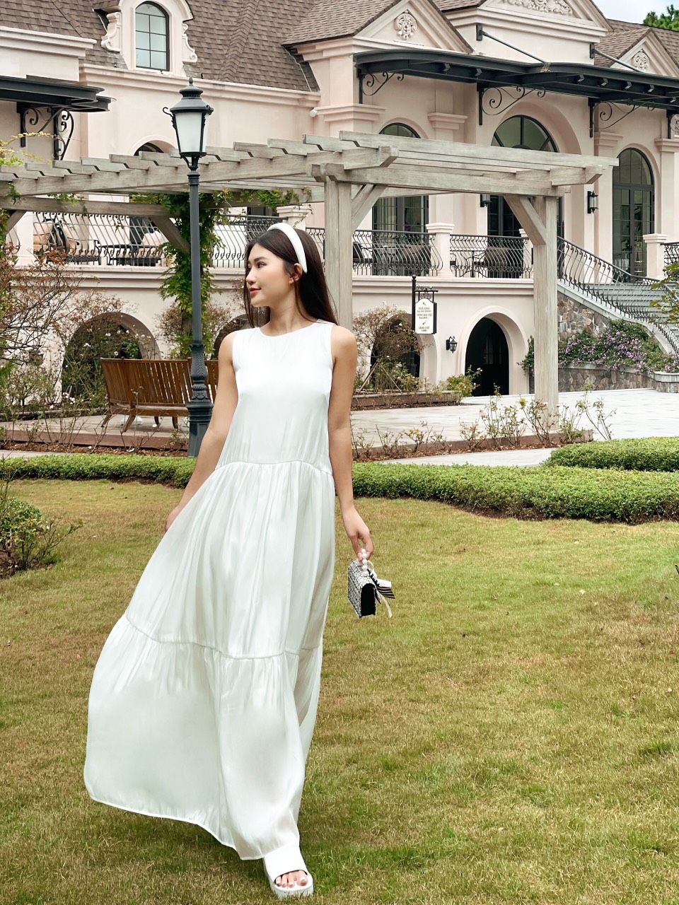 VELLE DESIGN đầm Esme chất liệu lụa tơ organza