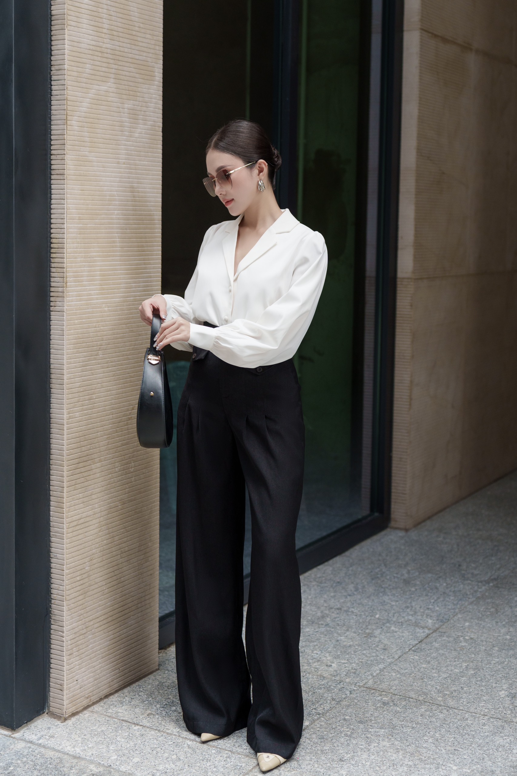 VELLE DESIGN Quần tây công sở Sera cotton lụa hàn
