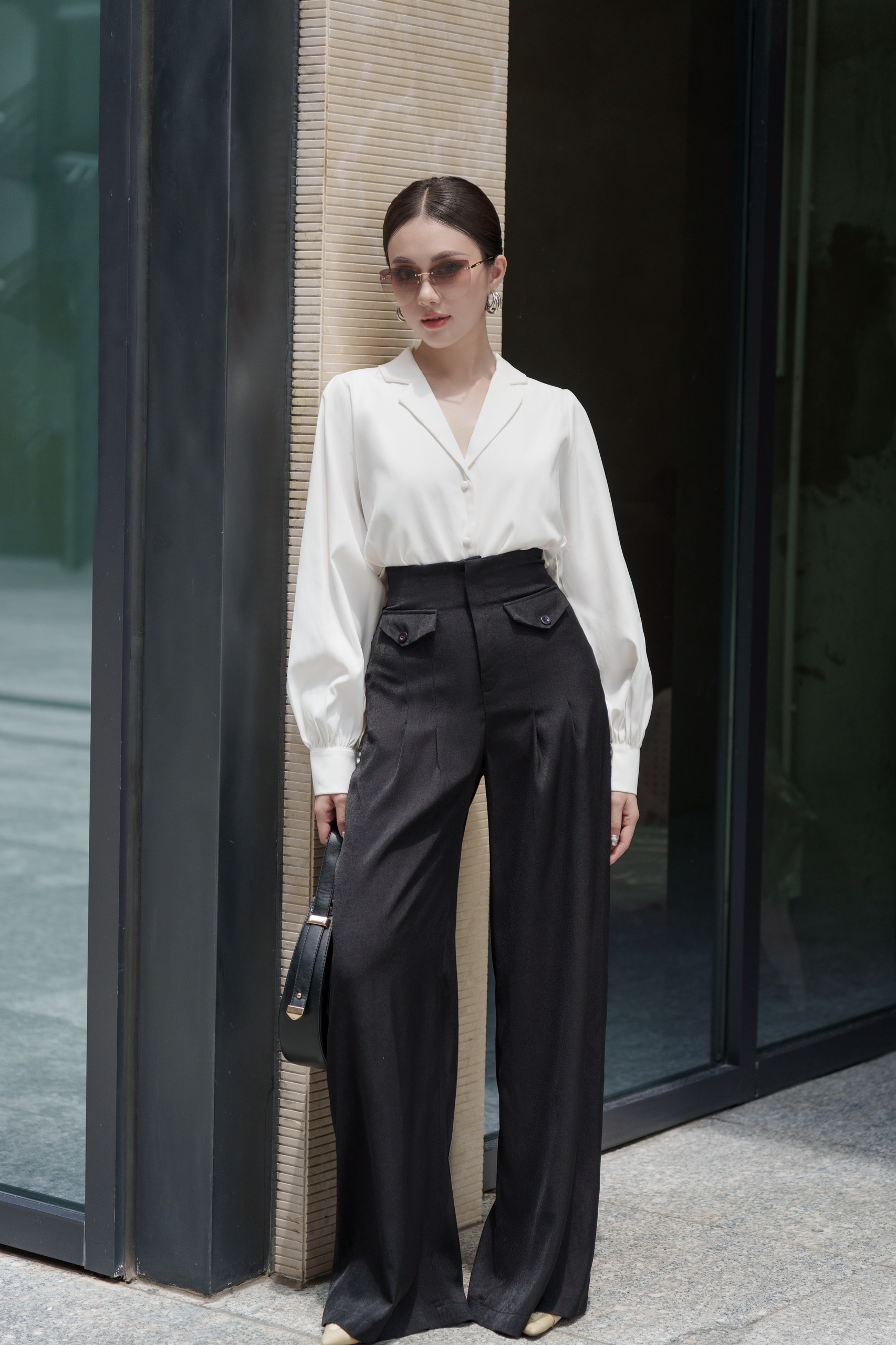 VELLE DESIGN Quần tây công sở Sera cotton lụa hàn