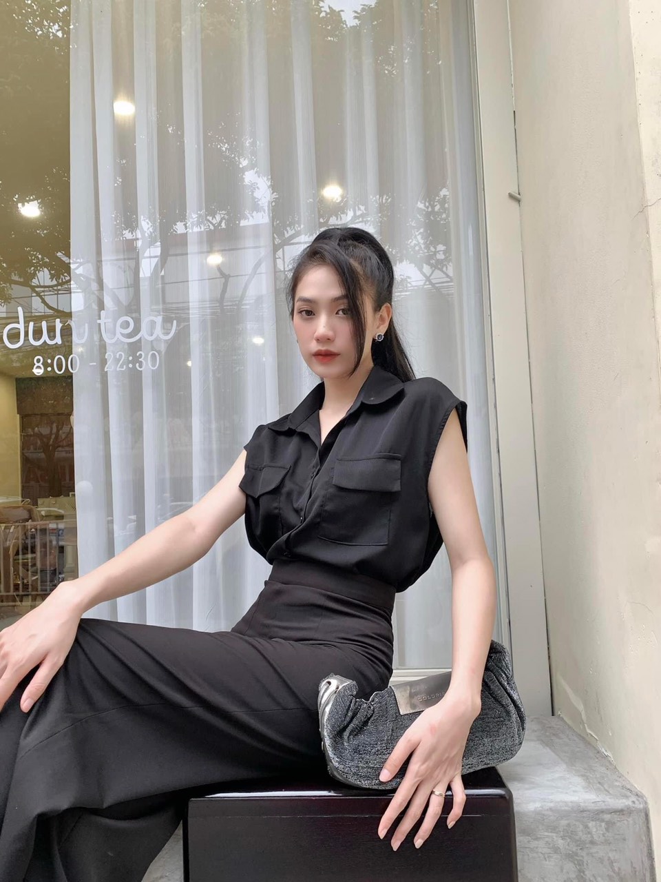 VELLE DESIGN Áo sơ mi Jola chất linen Hàn mỏng nhẹ mượt mát không nhăn