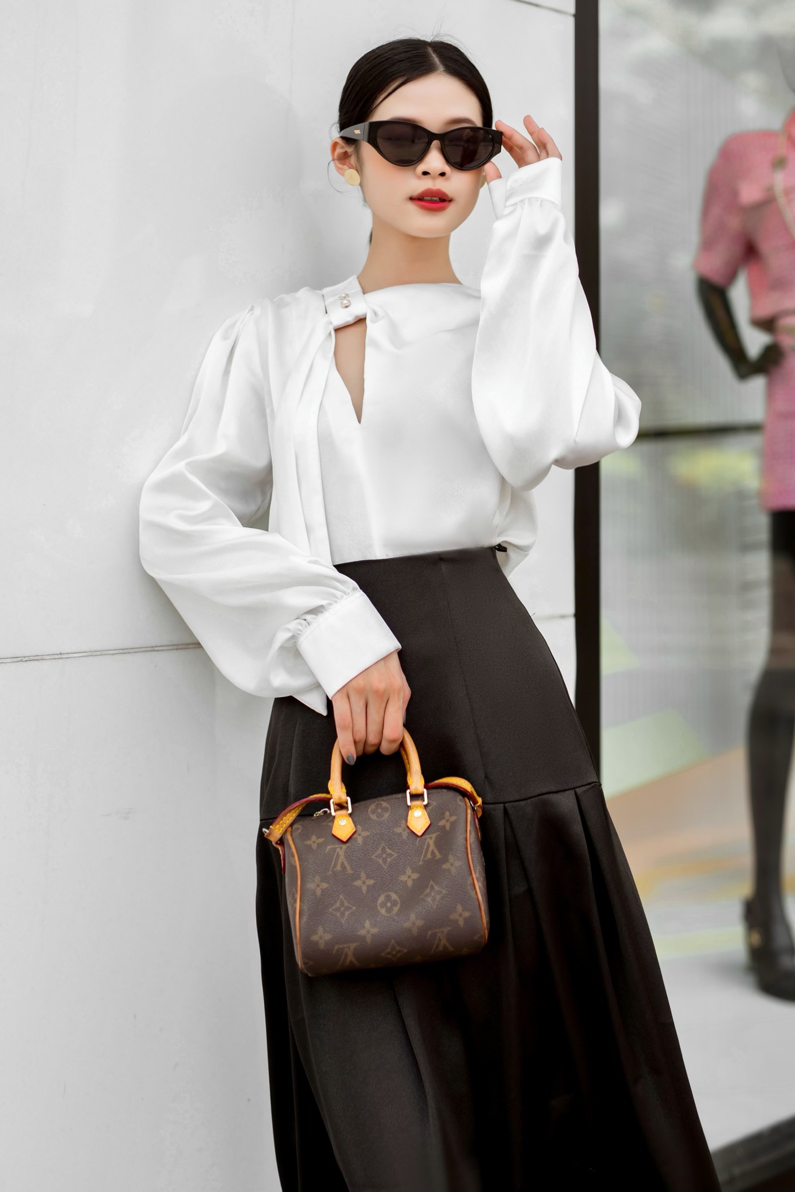 VELLE DESIGN áo sơ mi Eser chất vải lụa Hongkong