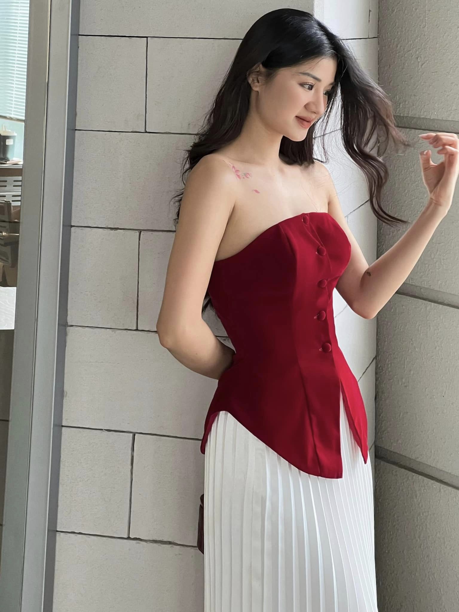 VELLE DESIGN Áo cup ngực Loly gấm tafta hongkong