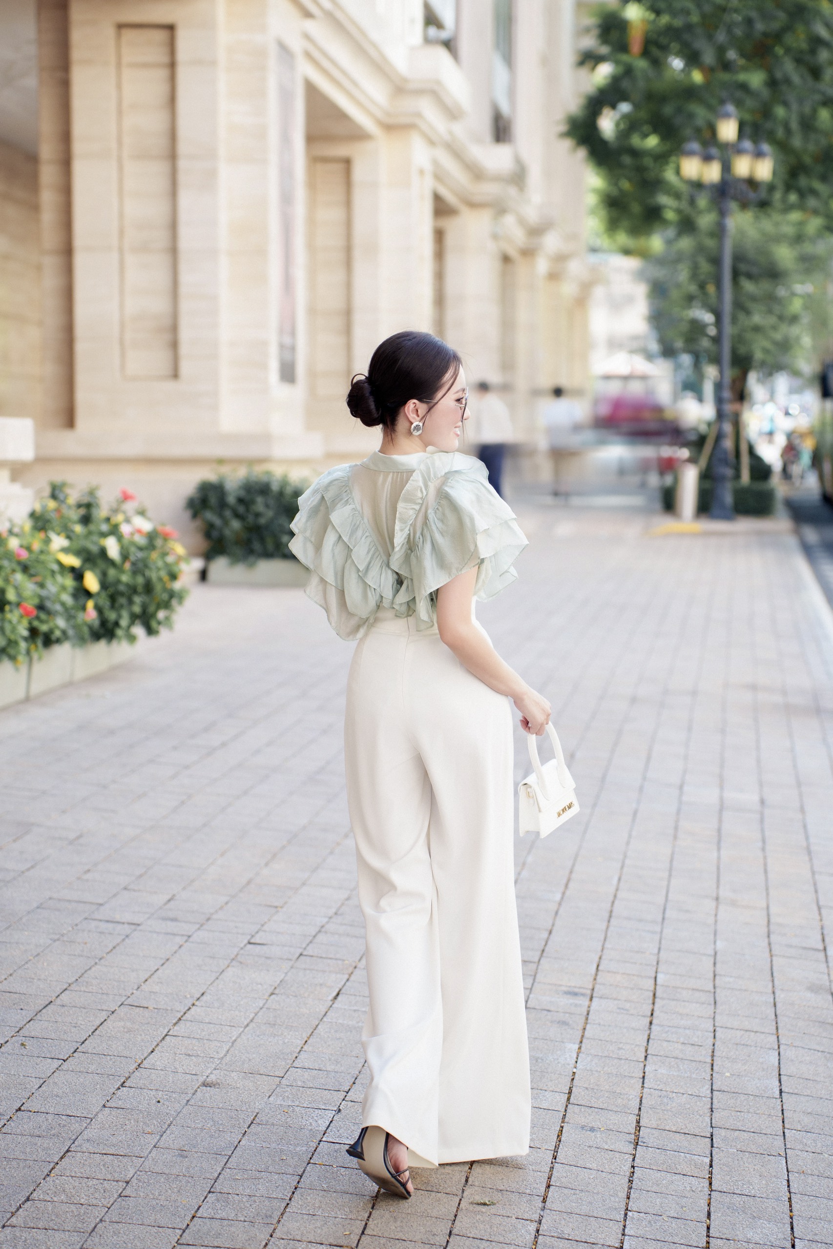 VELLE DESIGN Quần Kina chất liệu lụa cotton hàn dày dặn không nhăn