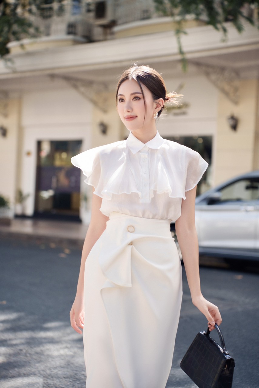 VELLE DESIGN chân váy Hyla chất cotton hàn