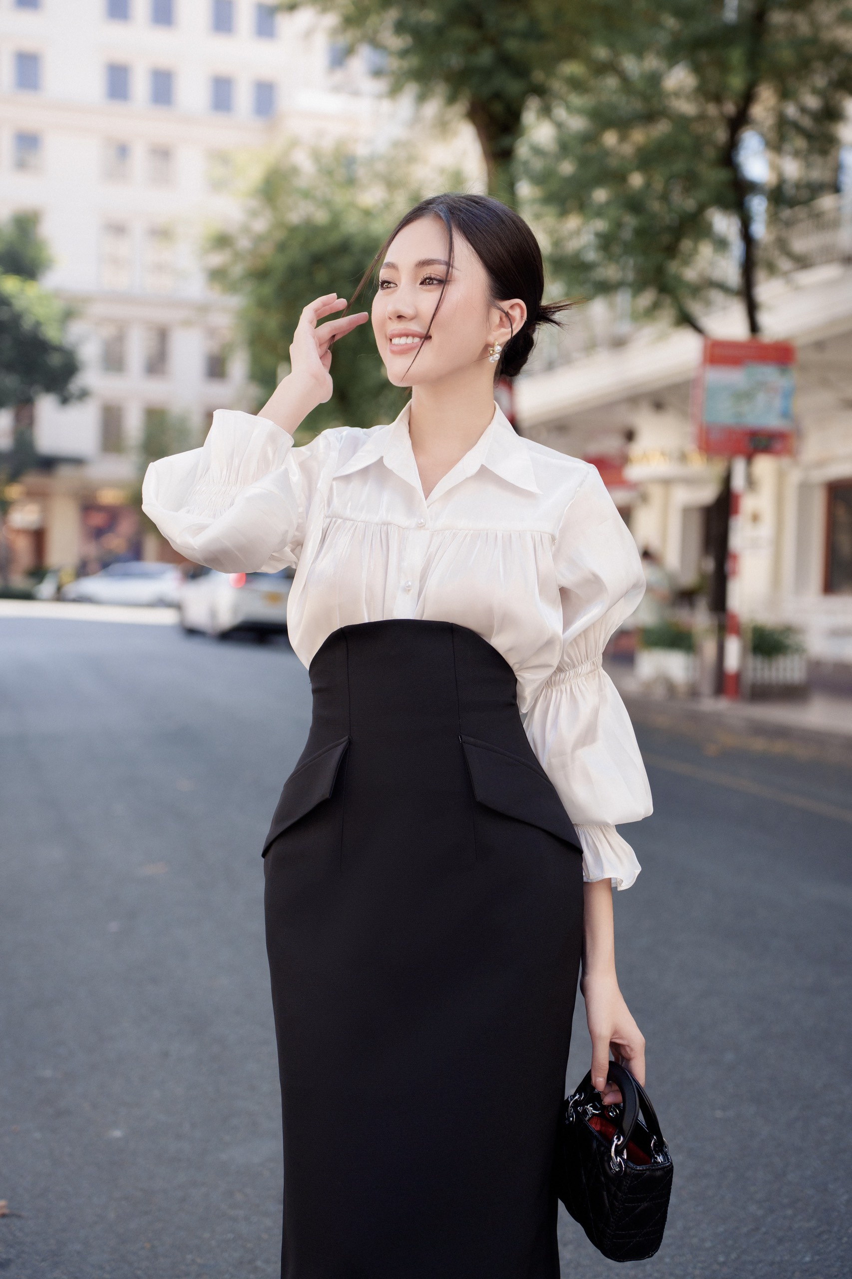 VELLE DESIGN Chân váy Alixa chất cotton hàn dày dặn