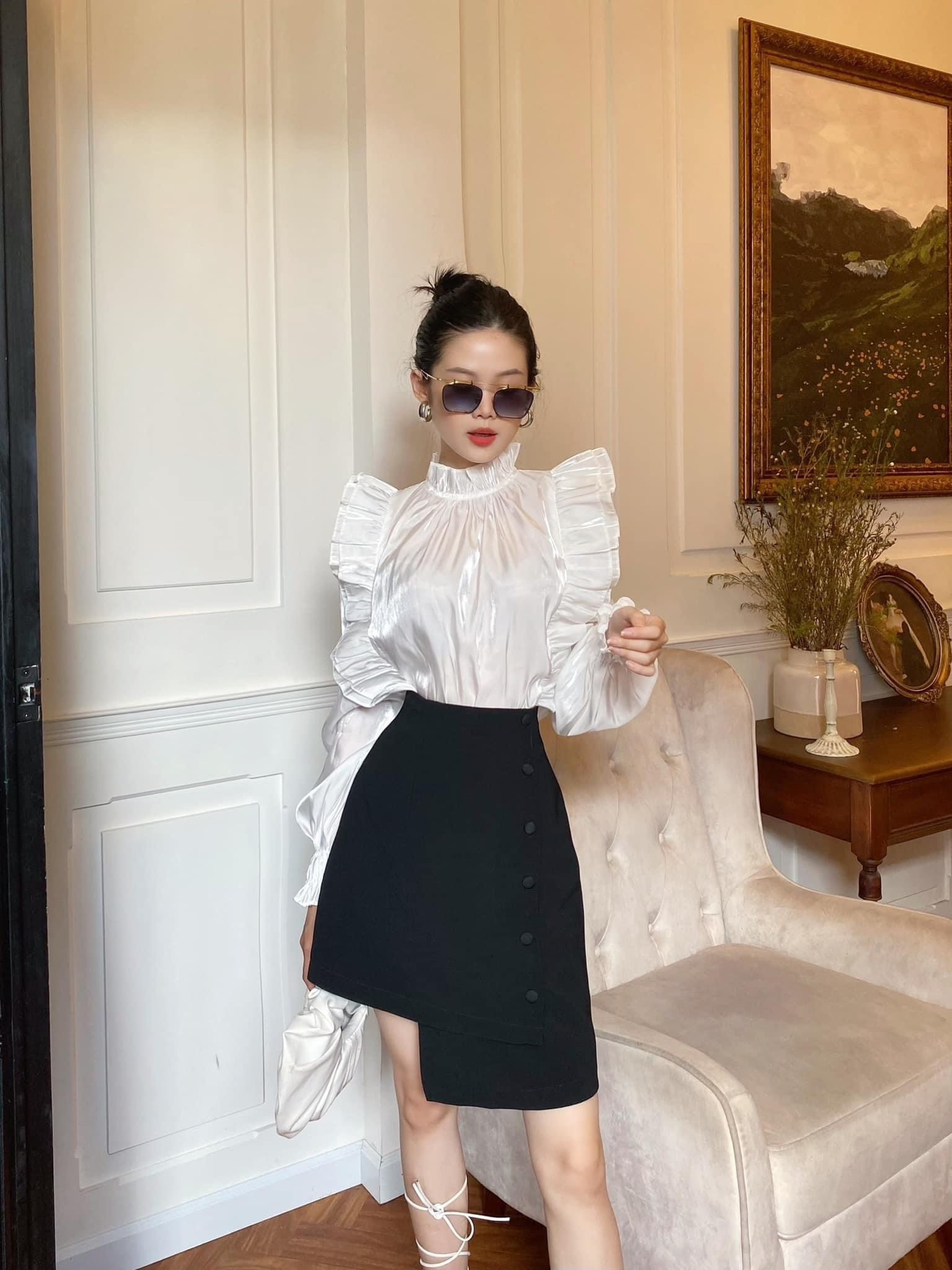 VELLE DESIGN Chân váy ngắn Tara kiểu dáng thanh lịch chất liệu dày dặn không nhăn