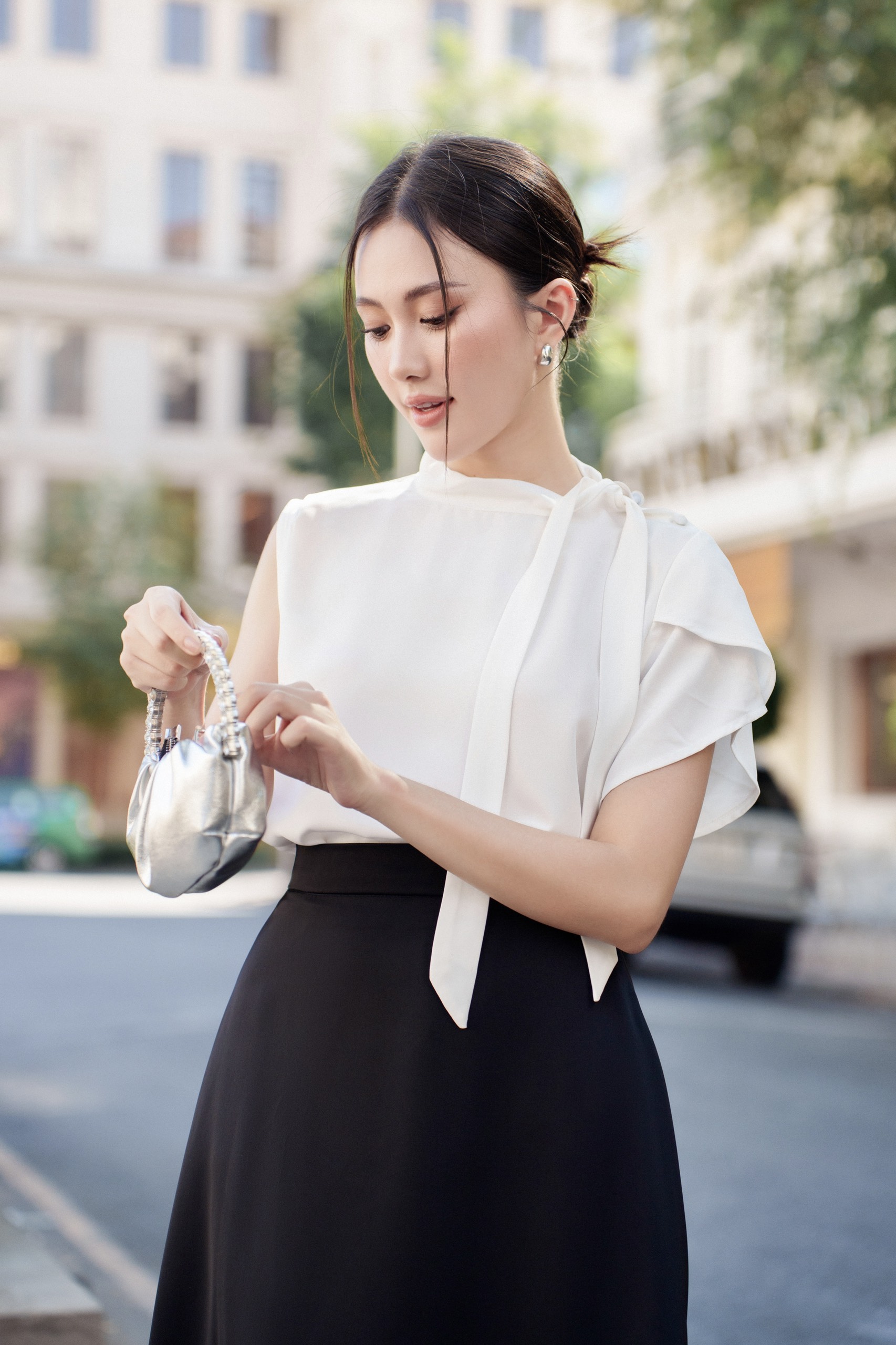 VELLE DESIGN chân váy Alie chất lụa hàn dày dặn