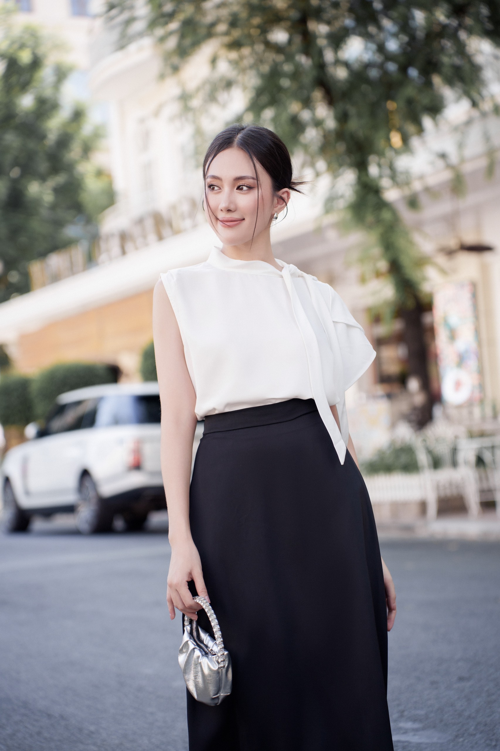 VELLE DESIGN áo Venus chất lụa nhung hongkong mượt mát không nhăn