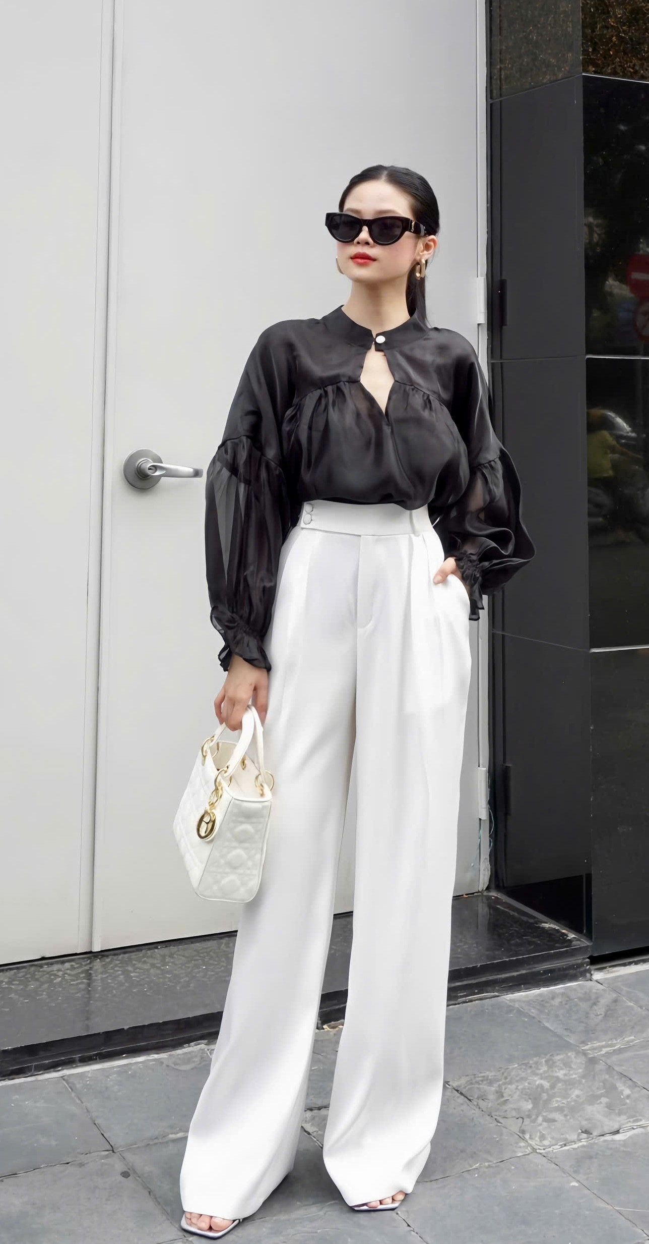 Quần Hanna kiểu dáng thanh lịch chất cotton lụa hàn dày dặn sang trọng VELLE DESIGN