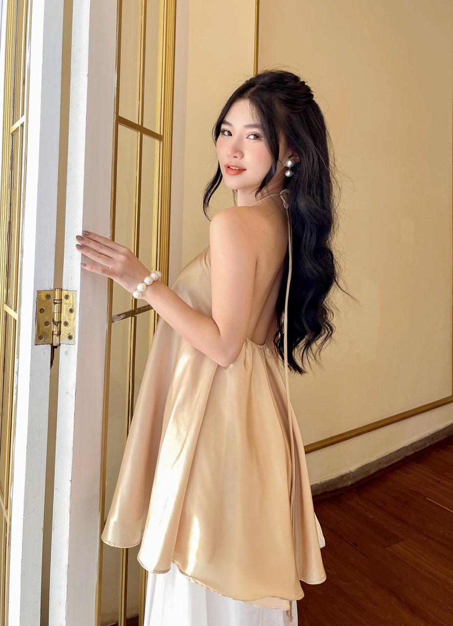 VELLE DESIGN - Áo yếm Solie lụa tơ organza