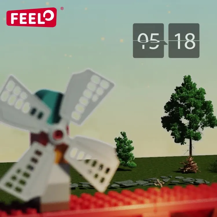 Đồ chơi Lego bộ lắp ghép Lego ngôi nhà búp bê 3 tầng cho trẻ em với thương hiệu Feelo chính hãng - 186 chi tiết .