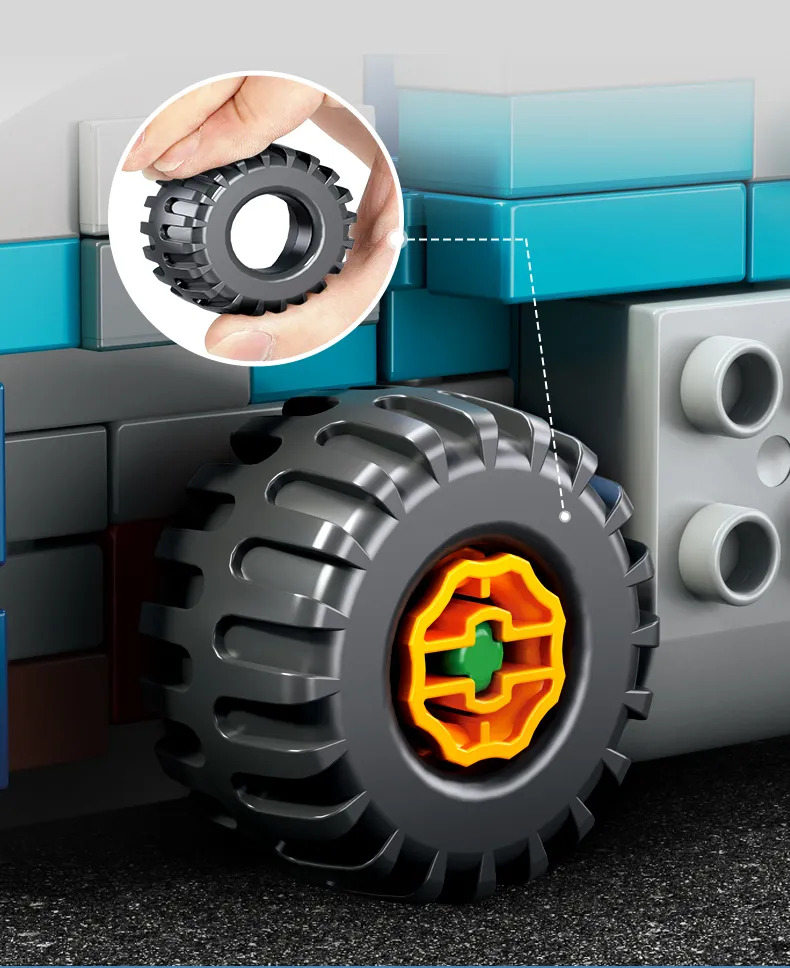 Đồ chơi Lego bộ lắp ghép phát triển tư duy ô tô đa dạng 182 chi tiết hàng Feelo chính hãng - FL1683.