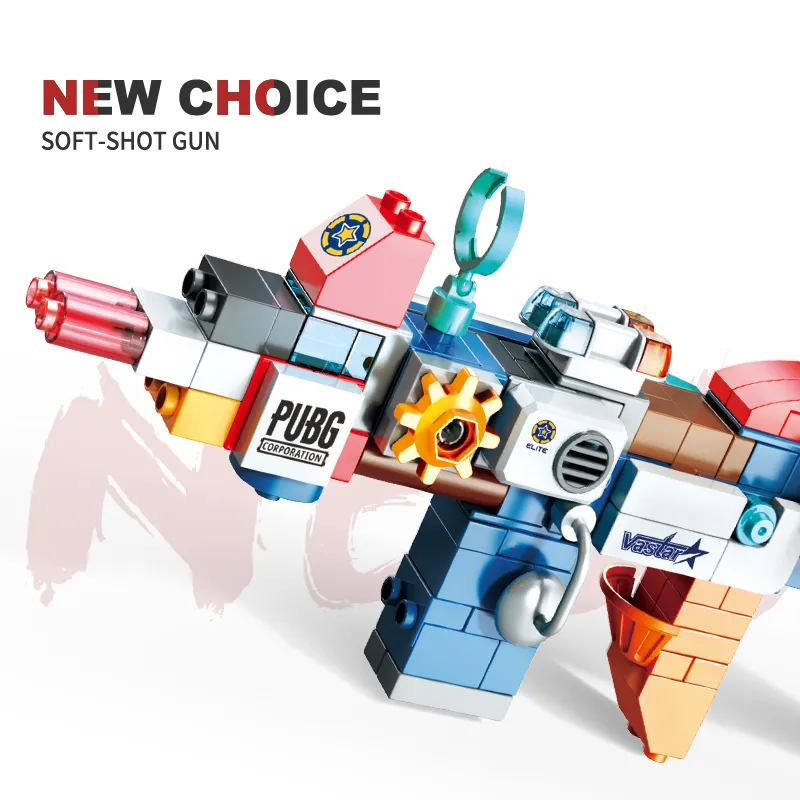 Đồ chơi Lego bộ lắp ghép phát triển tư duy súng cảnh sát biến hình 130 chi tiết hàng Feelo chính hãng - FL1682.
