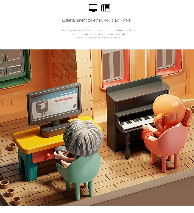Đồ chơi Lego bộ lắp ghép Lego ngôi nhà búp bê 3 tầng cho trẻ em với thương hiệu FEELO -1802 (246 chi tiết).