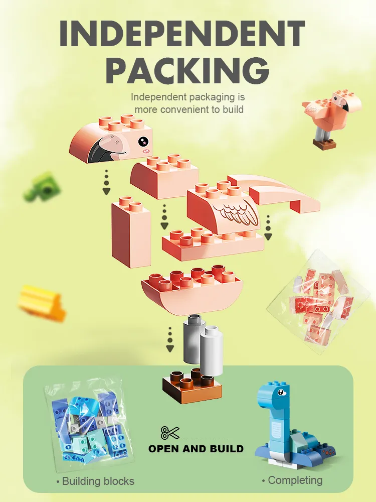 Đồ chơi Lego bộ lắp ghép phát triển tư duy các con vật 462 chi tiết FL1696