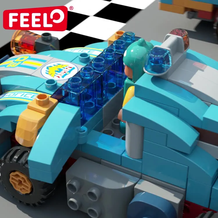 Đồ chơi Lego bộ lắp ghép phát triển tư duy ô tô đa dạng 182 chi tiết hàng Feelo chính hãng - FL1683.