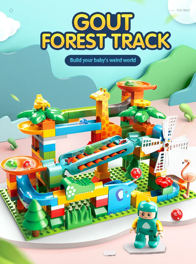 Đồ chơi Lego bộ lắp ghép phát triển tư duy khu vui chơi âm nhạc Xylophone 171 chi tiết hàng Feelo chính hãng-FL1675