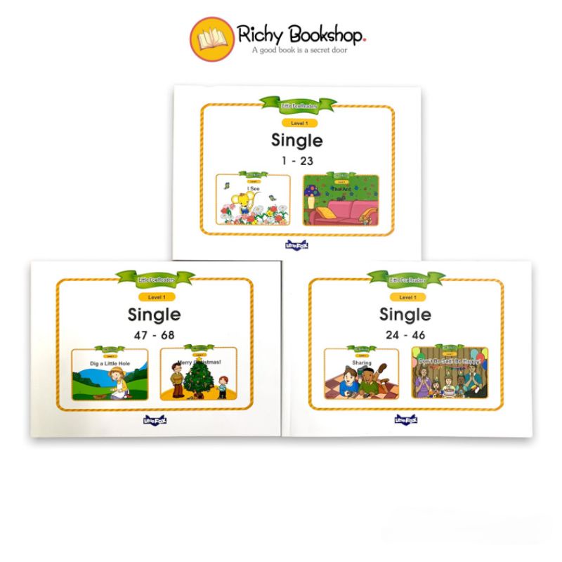 Little fox Single Stories 3 cuốn 68 truyện
