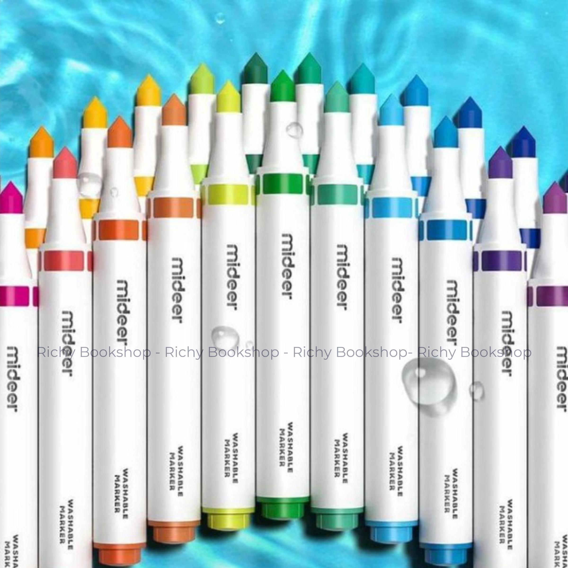 Hộp Bút Dạ Màu Nước An Toàn cho bé Washable Marker MIDEER