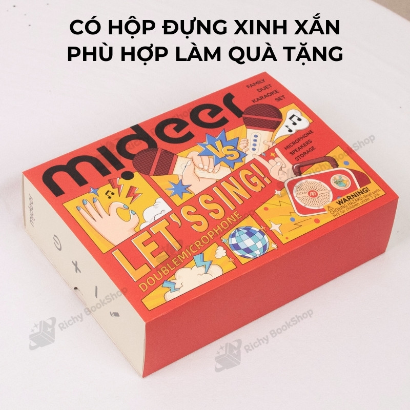 Loa Karaoke Mini Bluetooth Mideer - Trải Nghiệm Âm Nhạc Tuyệt Vời Cho Bé!