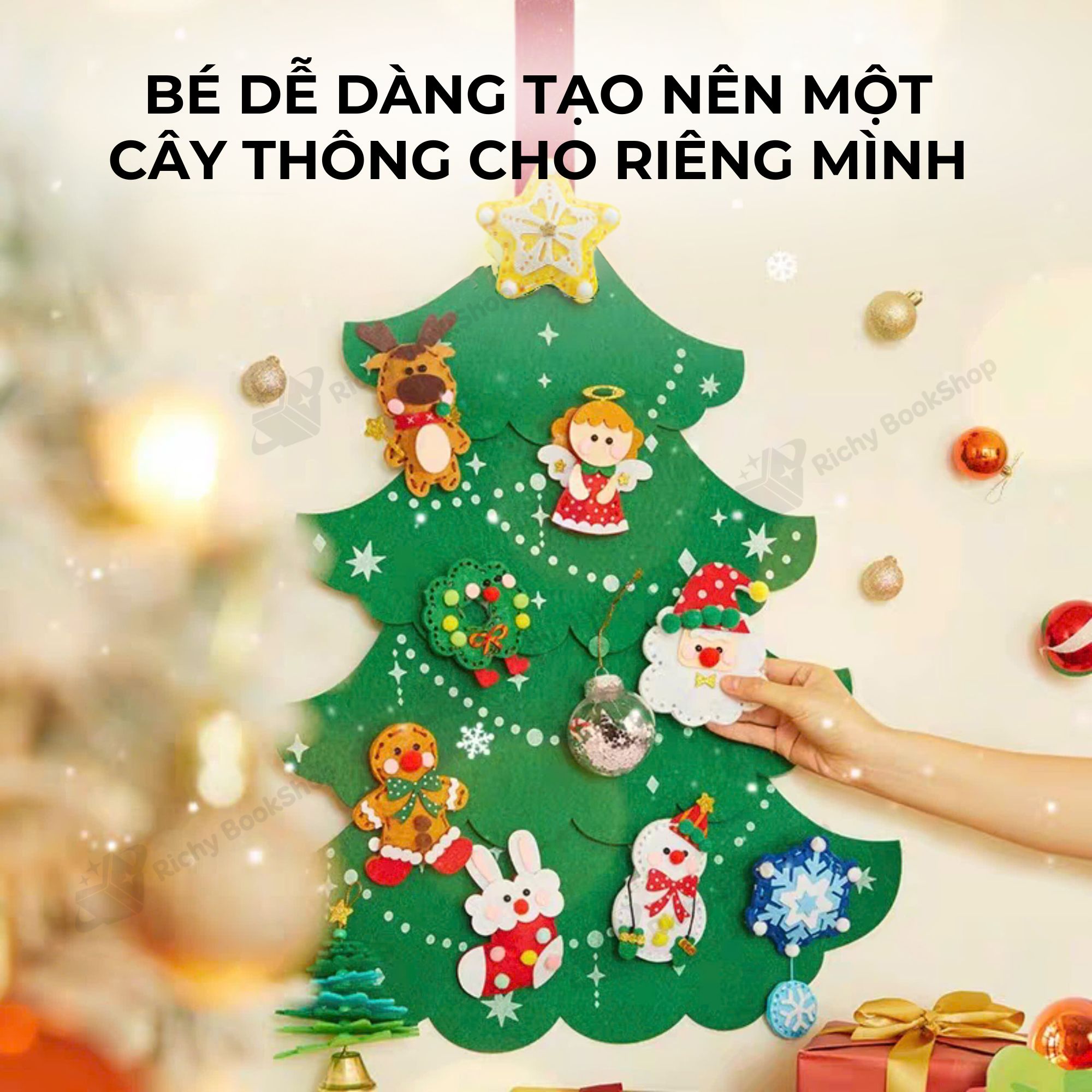 Mideer Christmas Advent Calendar: Cây Thông Vải Nỉ DIY Độc Đáo Cho Bé Yêu Mùa Giáng Sinh