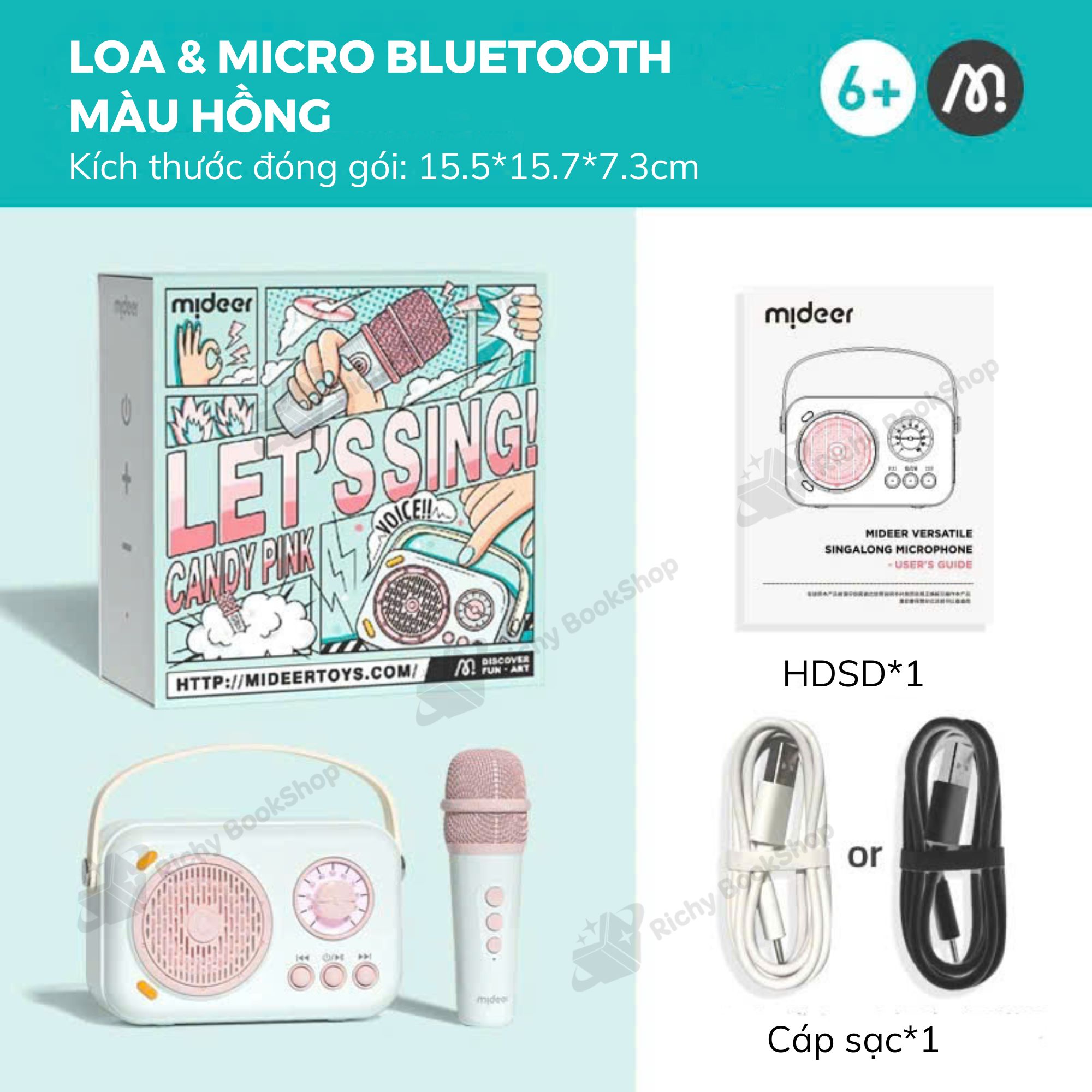 Mideer Versatile Singalong Microphone – Micro Karaoke Đa Năng Cho Bé Thỏa Sức Ca Hát