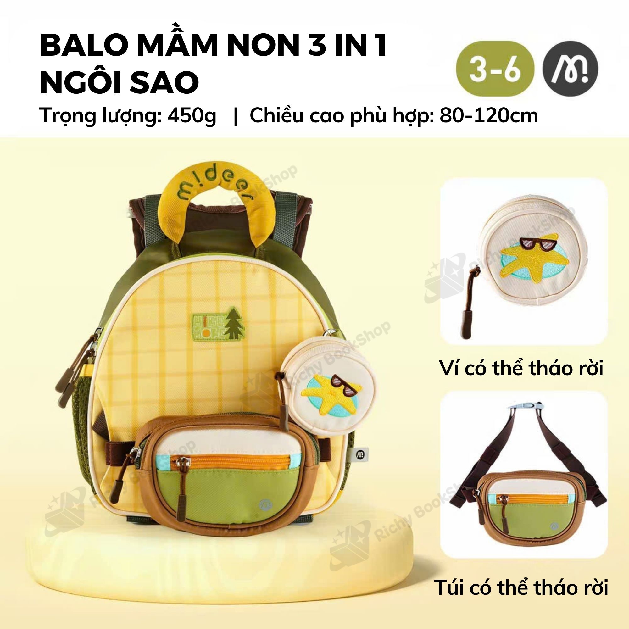 Balo Mầm Non Mideer Outing Kids Backpack – Đồng Hành Cùng Bé Trong Mọi Hành Trình