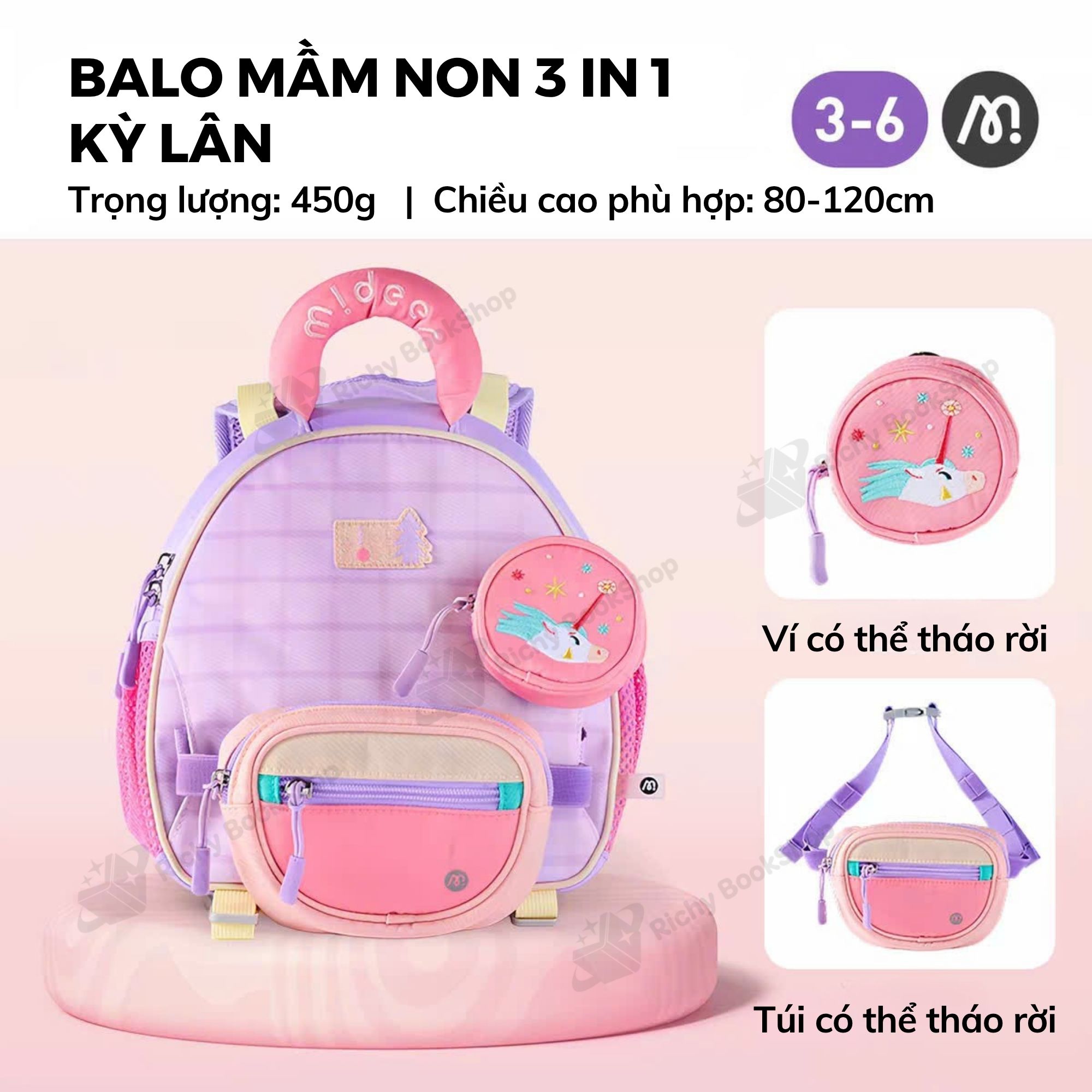 Balo Mầm Non Mideer Outing Kids Backpack – Đồng Hành Cùng Bé Trong Mọi Hành Trình