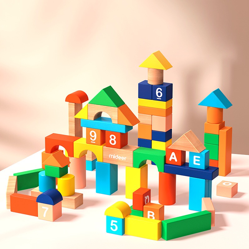 Đồ Chơi Gỗ Thông minh Creative Building Blocks Mideer