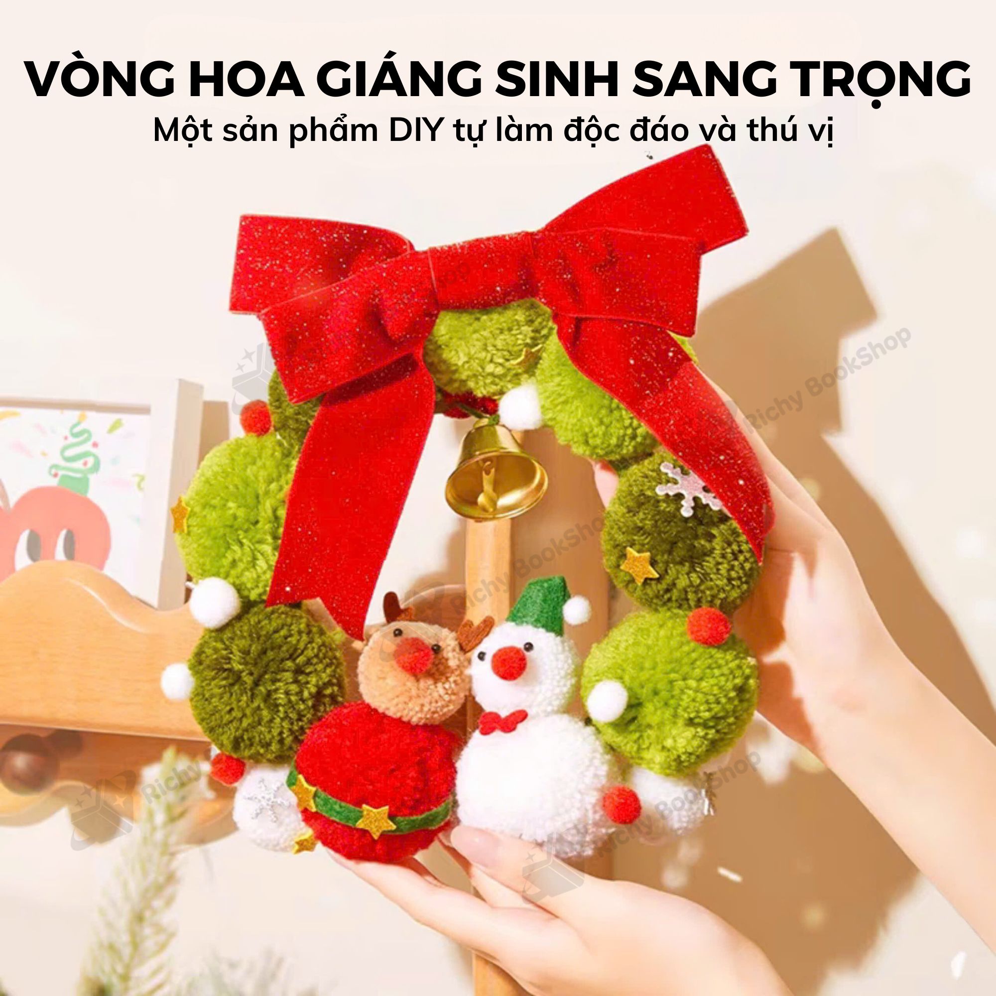 Vòng Nguyệt Quế Giáng Sinh Mideer Christmas Wreath - Trang Trí Noel Độc Đáo
