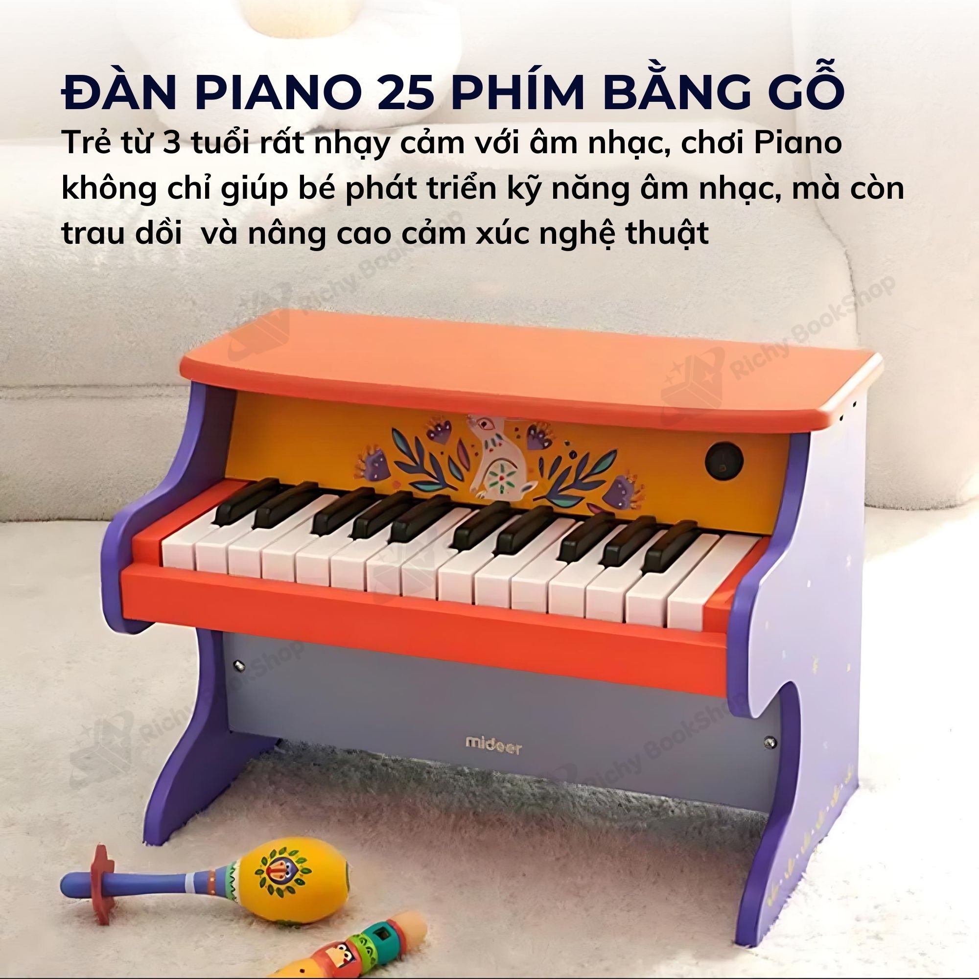 Mideer Piano – Đàn Piano Bằng Gỗ Cho Bé: Món Quà Hoàn Hảo Kích Thích Tài Năng Âm Nhạc