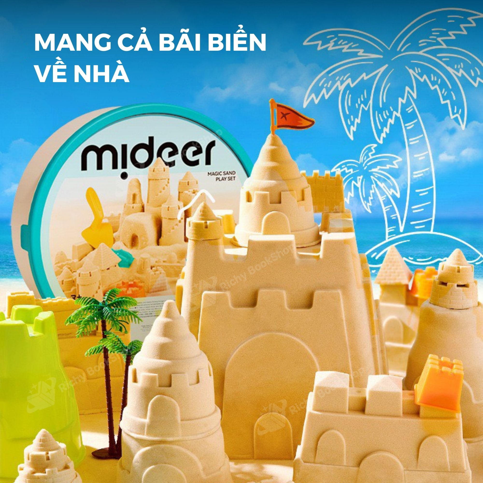 Cát Động Lực Cho Bé - Mideer Magic Sand Play Set Kinetic Sand