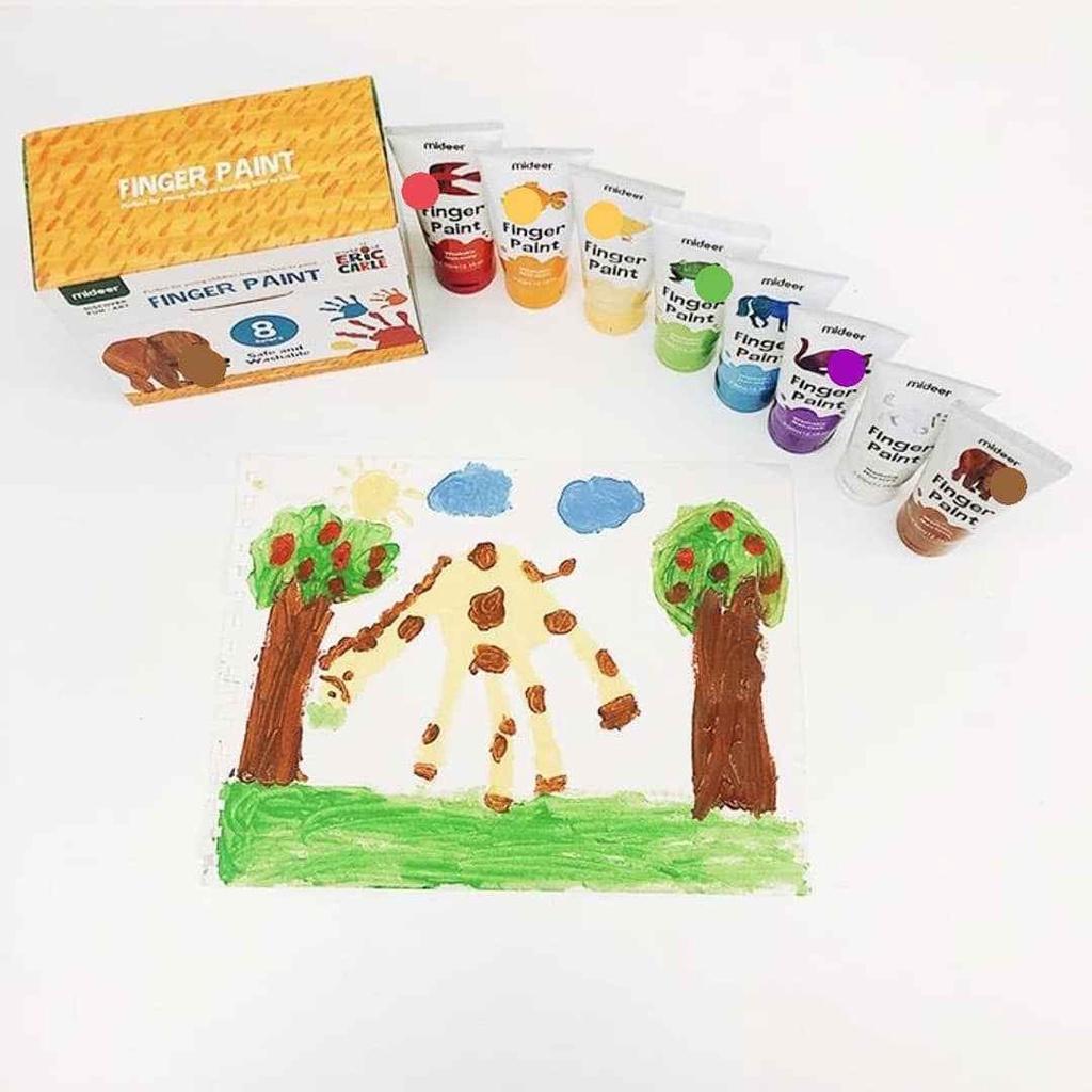 Mideer Finger Paint Waterproof Coat - Áo vẽ chống thấm nước 3+