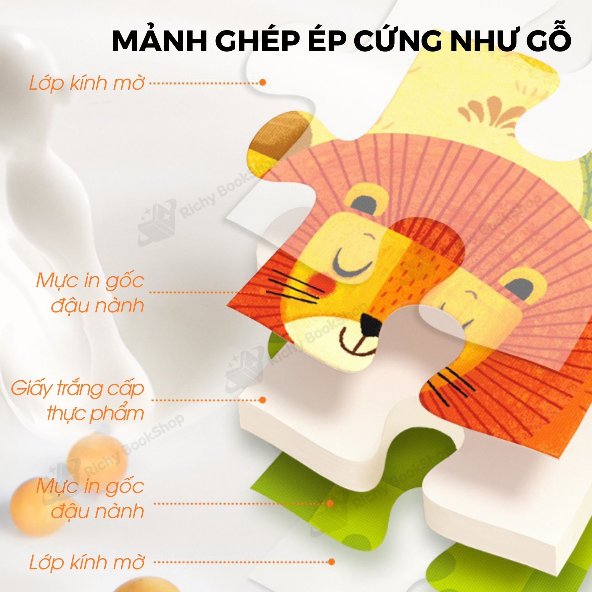 Xếp Hình 8 Cấp Độ MIDEER Puzzle Level Up