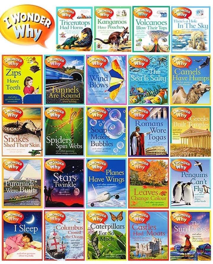 Bộ sách I wonder why - Con tự hỏi vì sao - 25 cuốn nhập khẩu