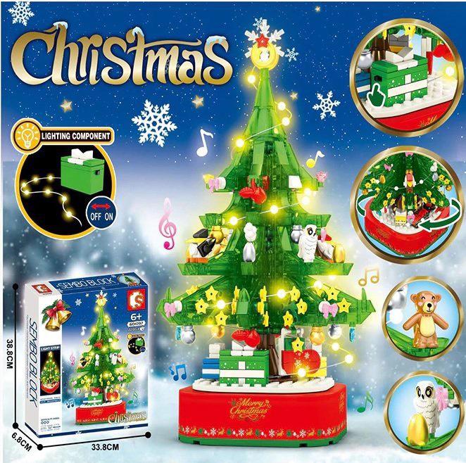 Lego Hộp nhạc cây thông noel - Sembo