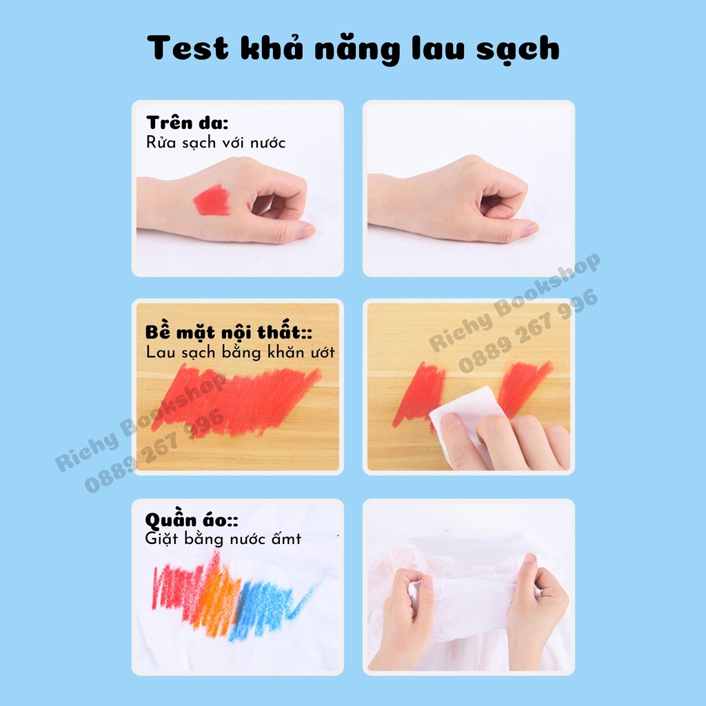 Bút Sáp Màu, Bút Sáp Lụa Hữu Cơ - Mideer Silky Crayon