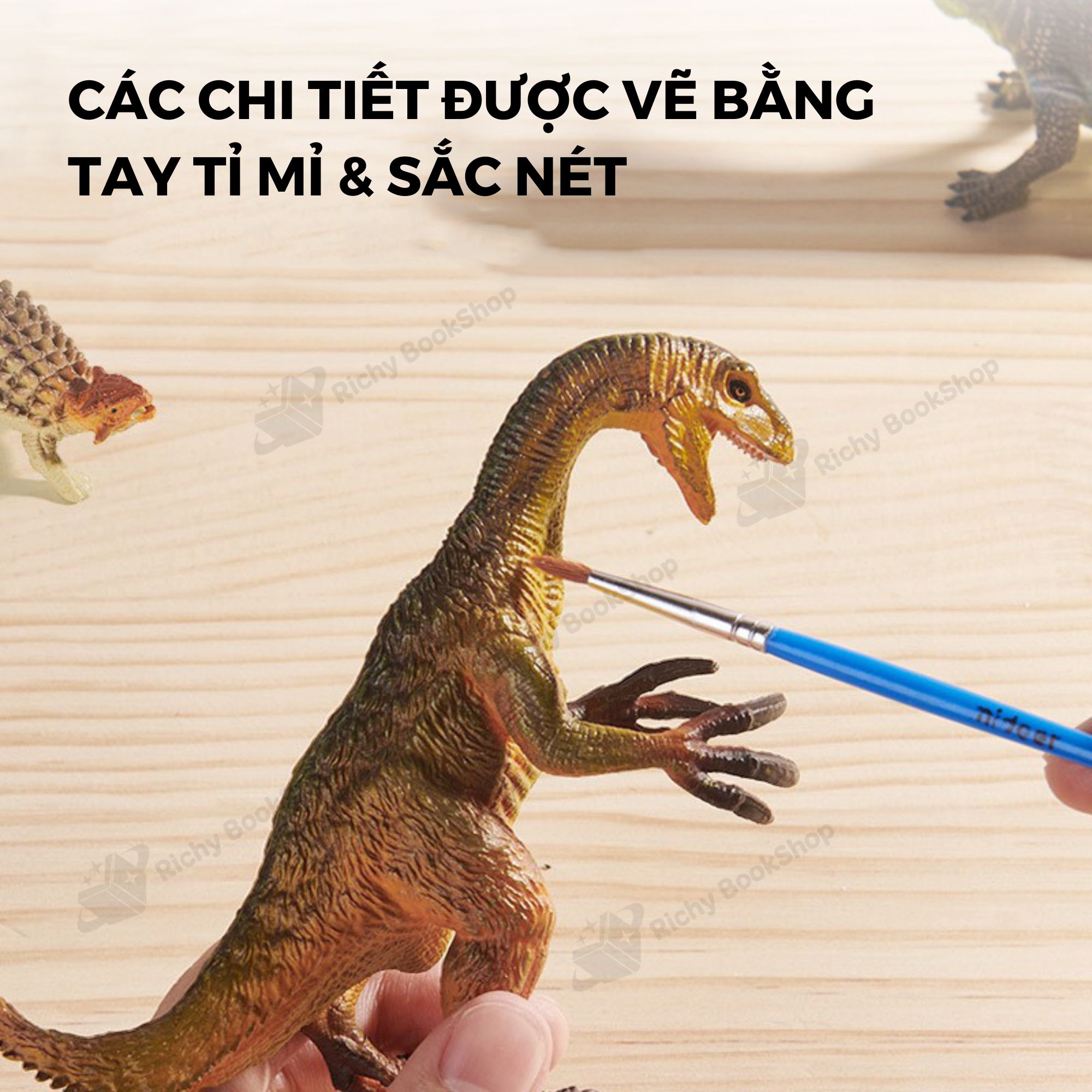Mô hình khủng long mini cao su mềm Mideer Dinosaur Toys Set jurassic world T-rex spinosaurus