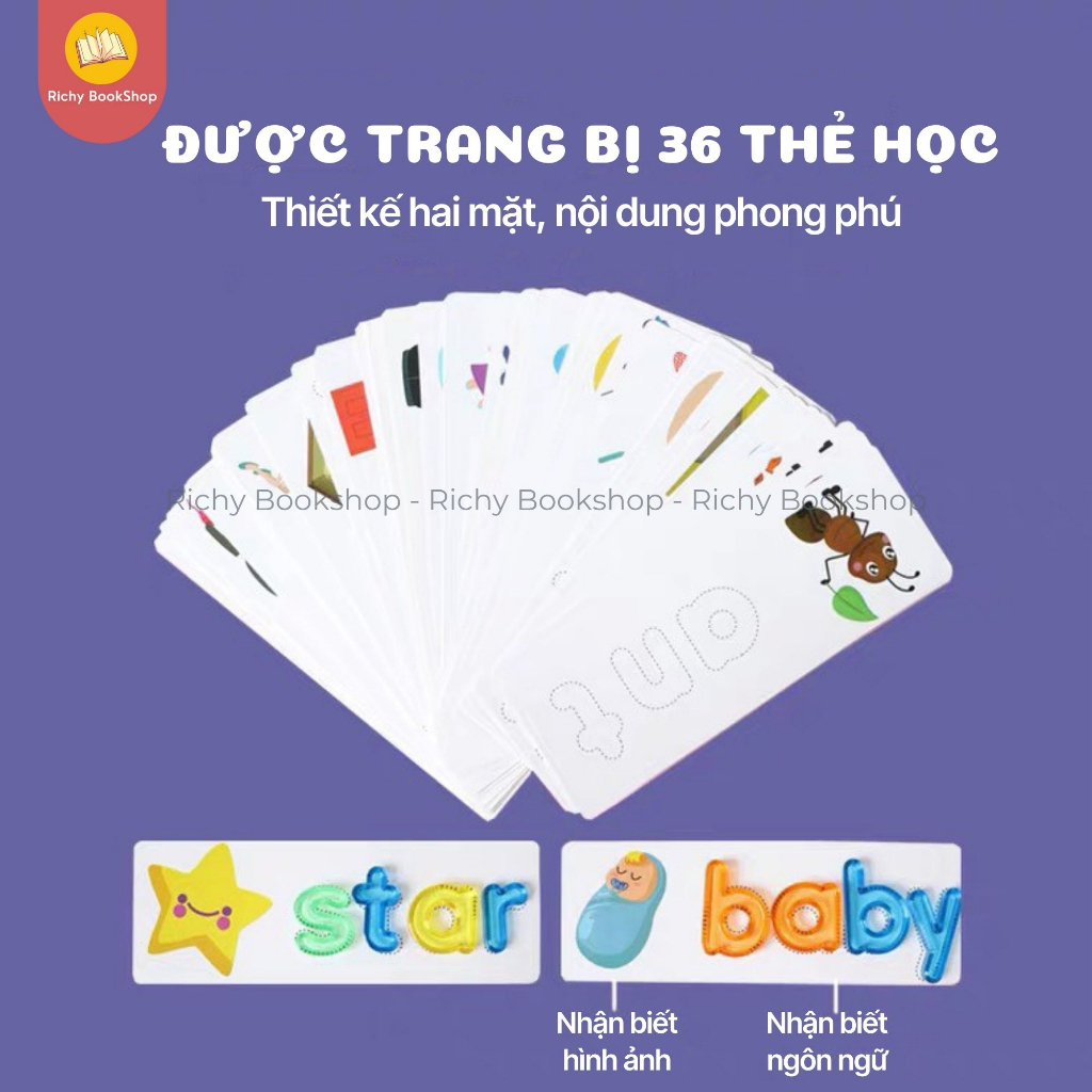 Đồ chơi Giúp Bé Làm Quen Chữ Cái, Tập Đánh Vần - Paico Rainbow Letters