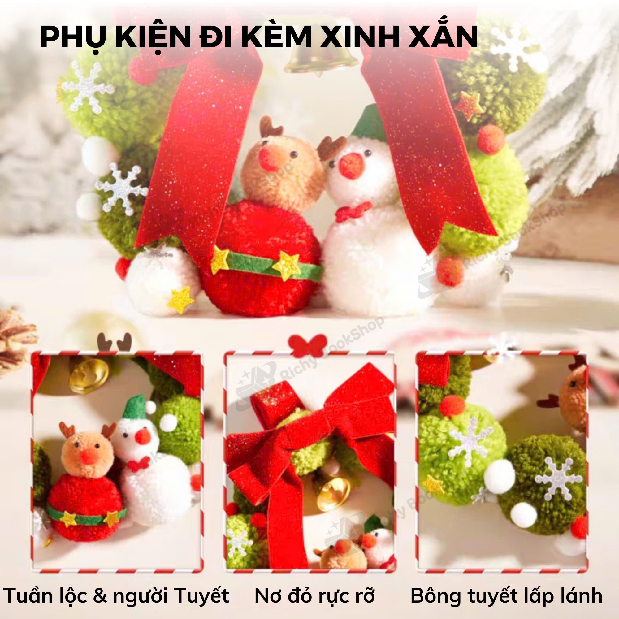 Vòng Nguyệt Quế Giáng Sinh Mideer Christmas Wreath - Trang Trí Noel Độc Đáo