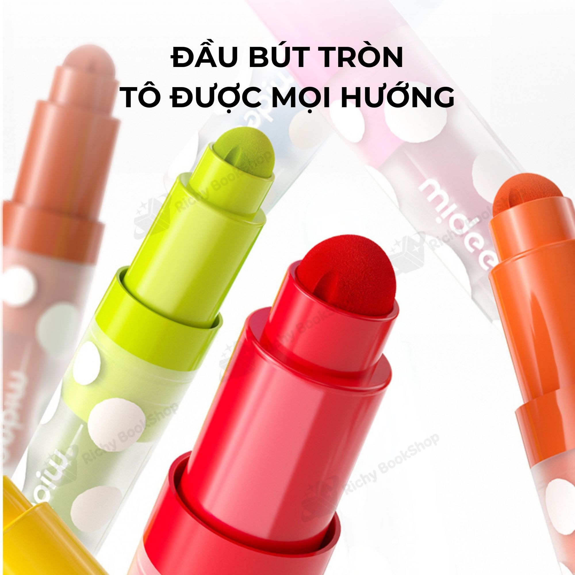 Bút màu dạ nước đầu tròn Mideer Round-tip Washable Marker