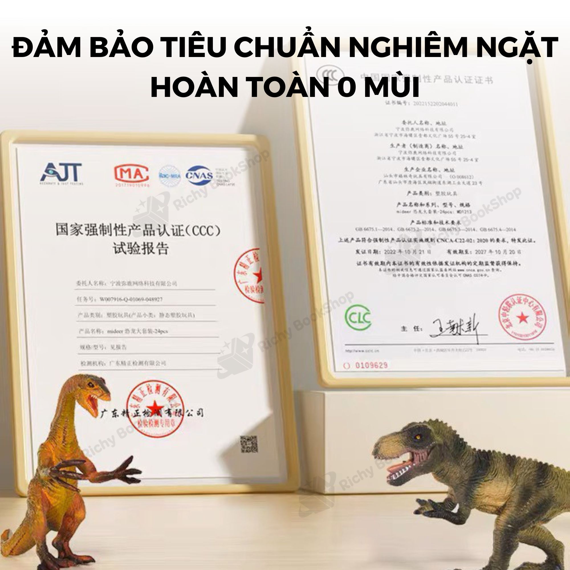 Mô hình khủng long mini cao su mềm Mideer Dinosaur Toys Set jurassic world T-rex spinosaurus