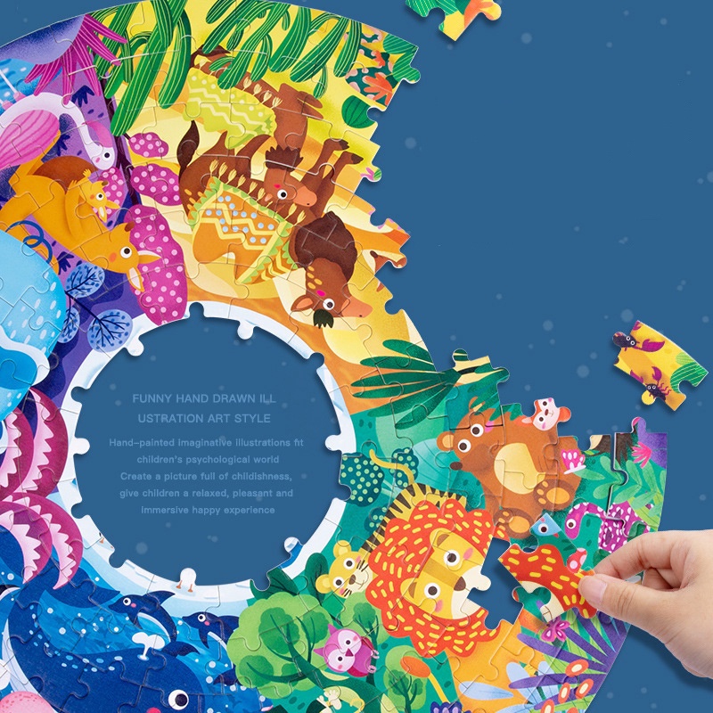 Đồ Chơi Xếp Hình Mideer 150P Round Puzzle