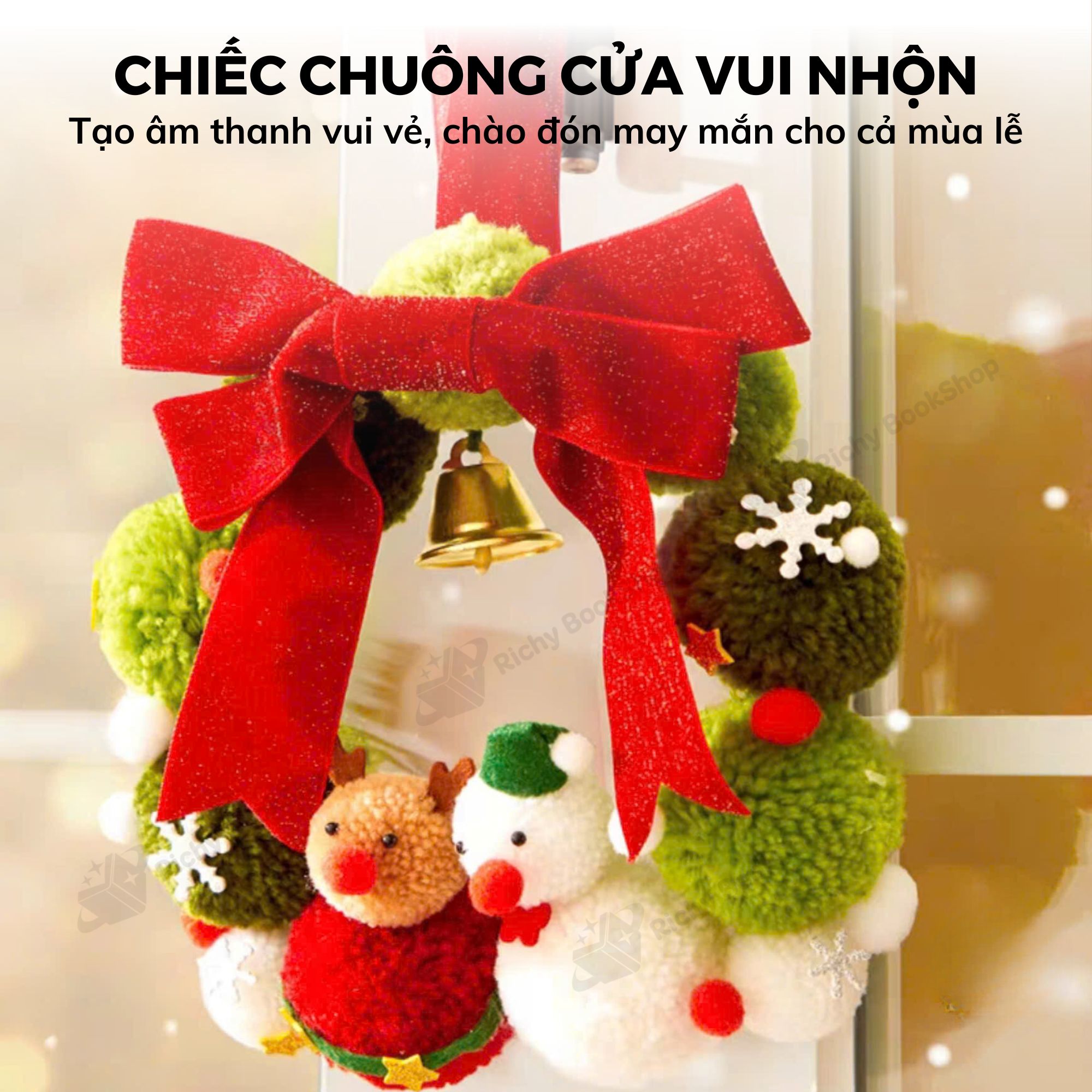 Vòng Nguyệt Quế Giáng Sinh Mideer Christmas Wreath - Trang Trí Noel Độc Đáo