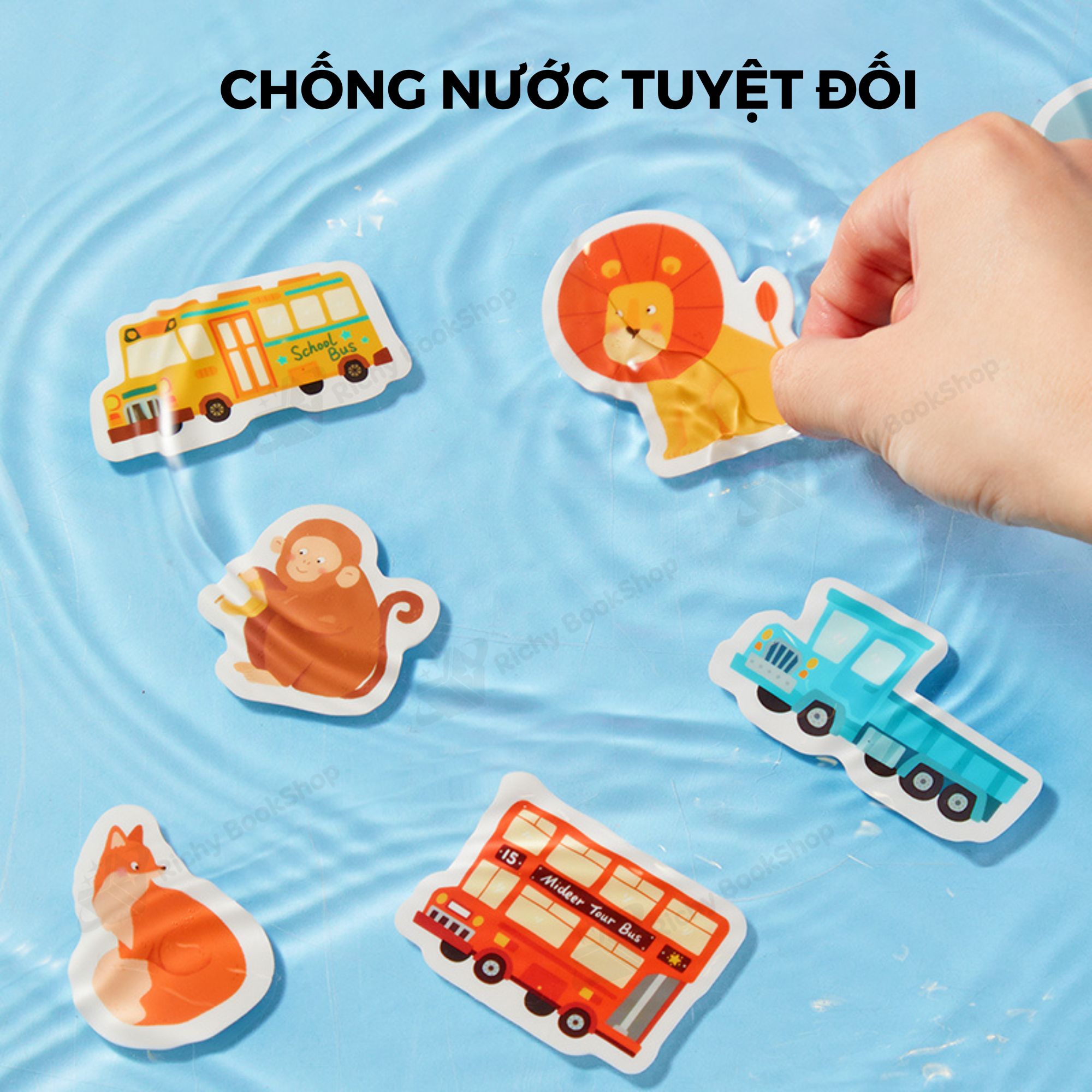 Miếng dán dùng nhiều lần Mideer Reusable Jelly Sticker Set