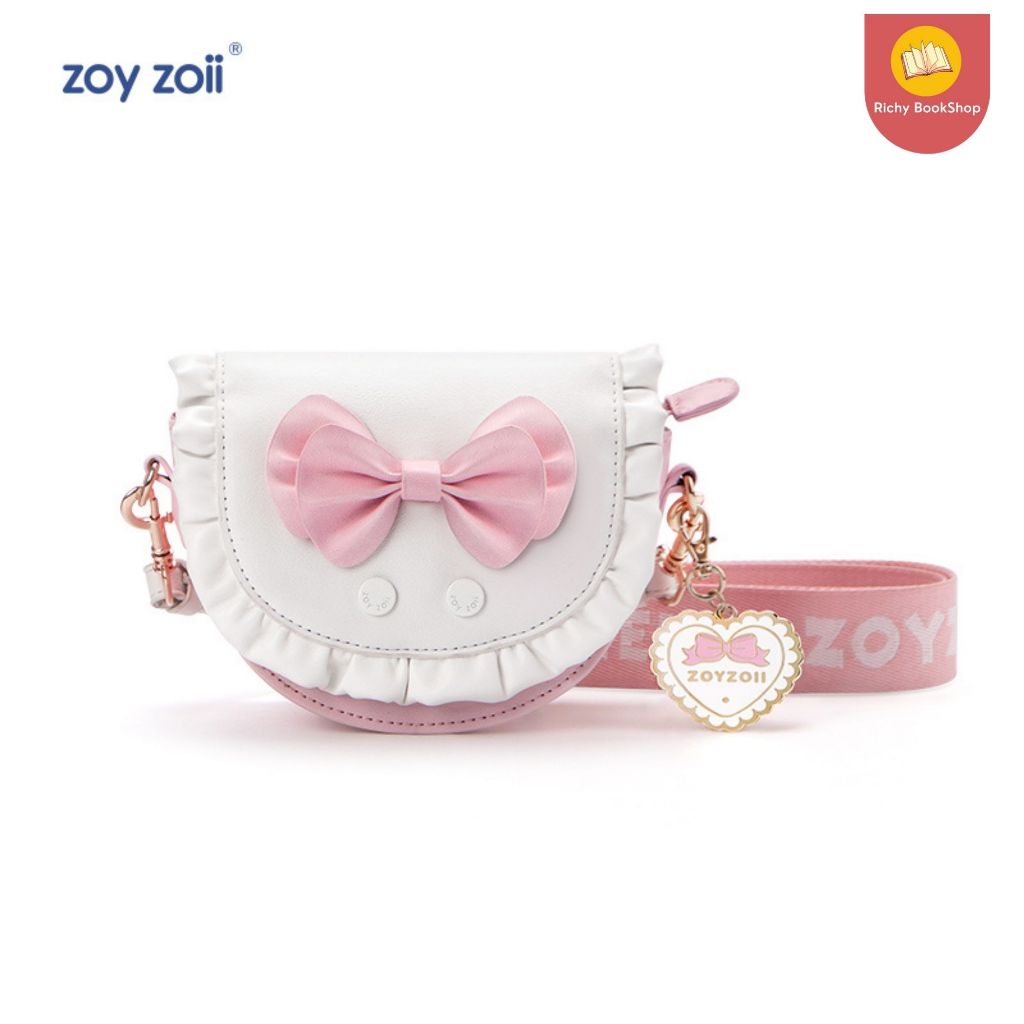 Túi xách đeo chéo cho bé bằng da cao cấp Zoyzoii Kid's Messenger Bag mã B22