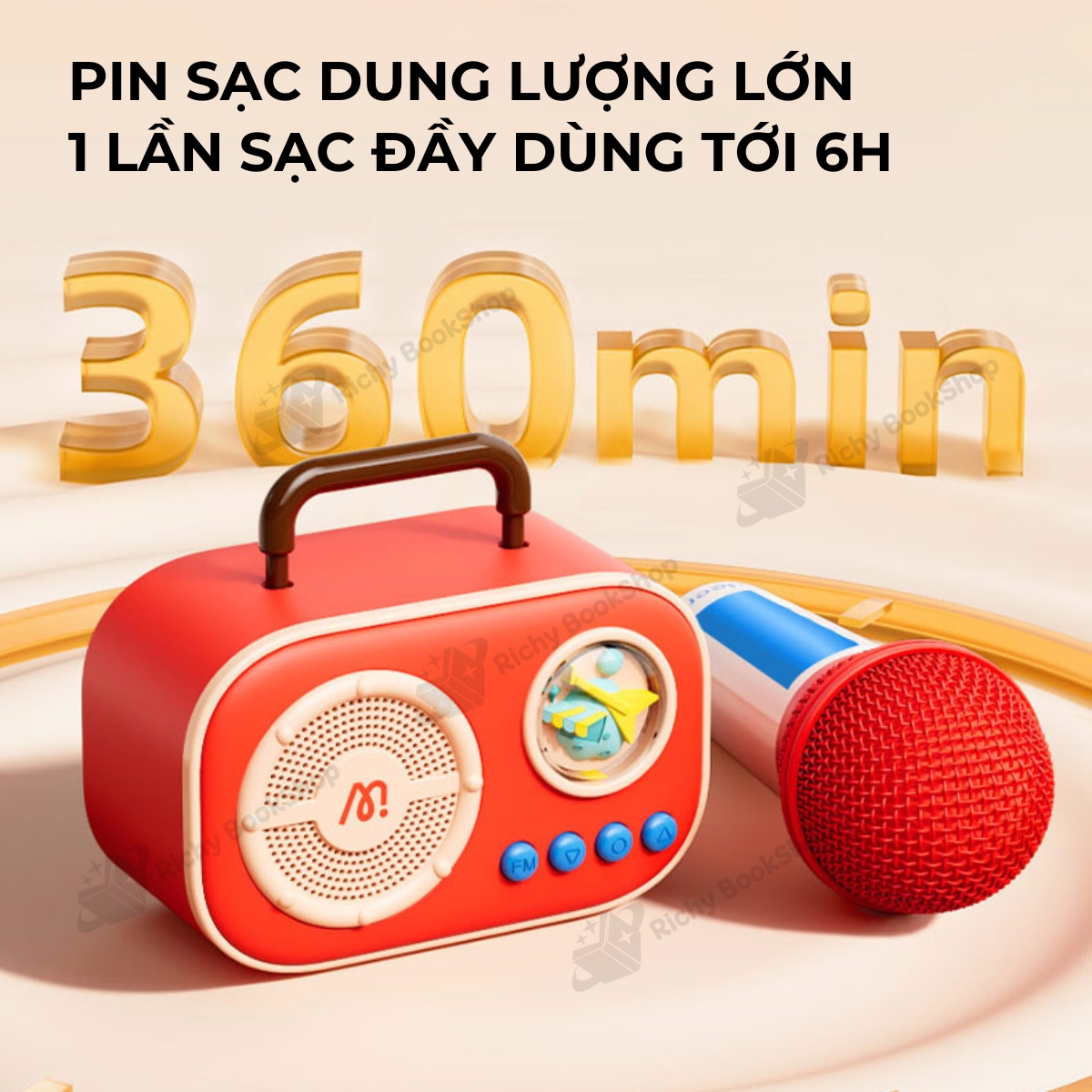 Loa Karaoke Mini Bluetooth Mideer - Trải Nghiệm Âm Nhạc Tuyệt Vời Cho Bé!