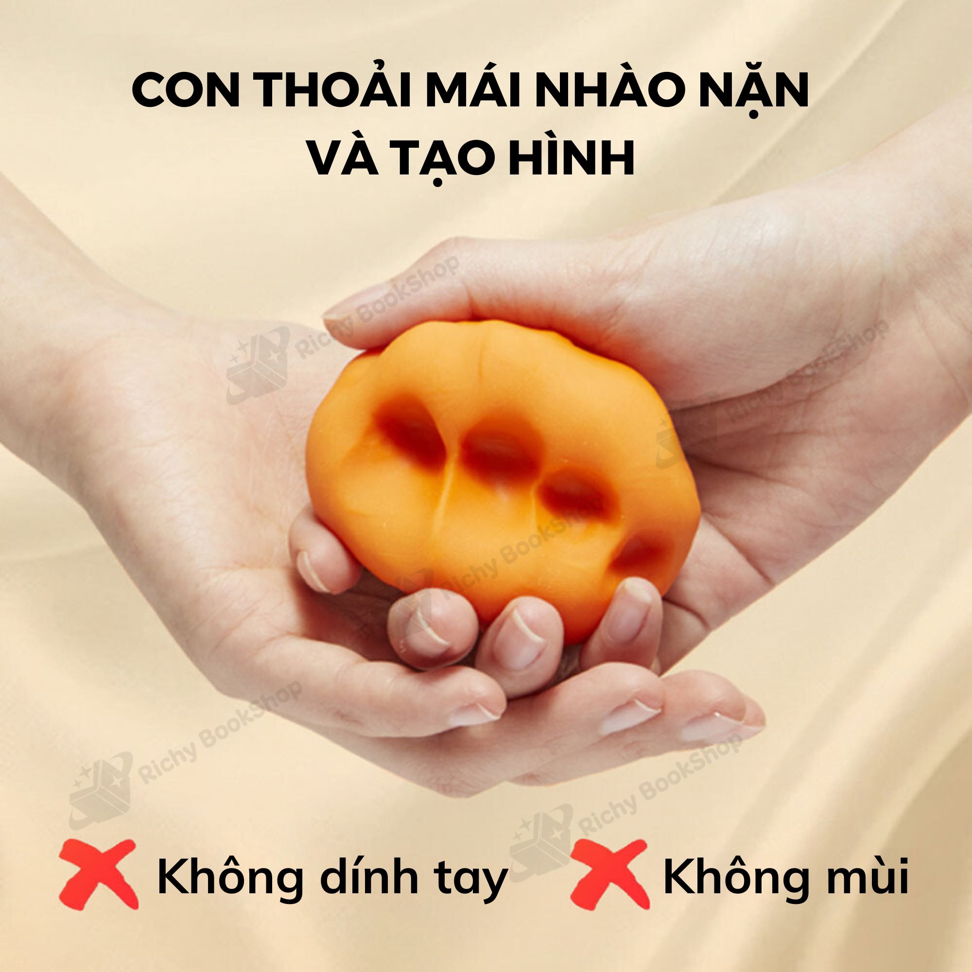 Đất Nặn Gạo Hữu Cơ Không Dính Tay, Dùng Nhiều Lần - Mideer Rice Colour Clay